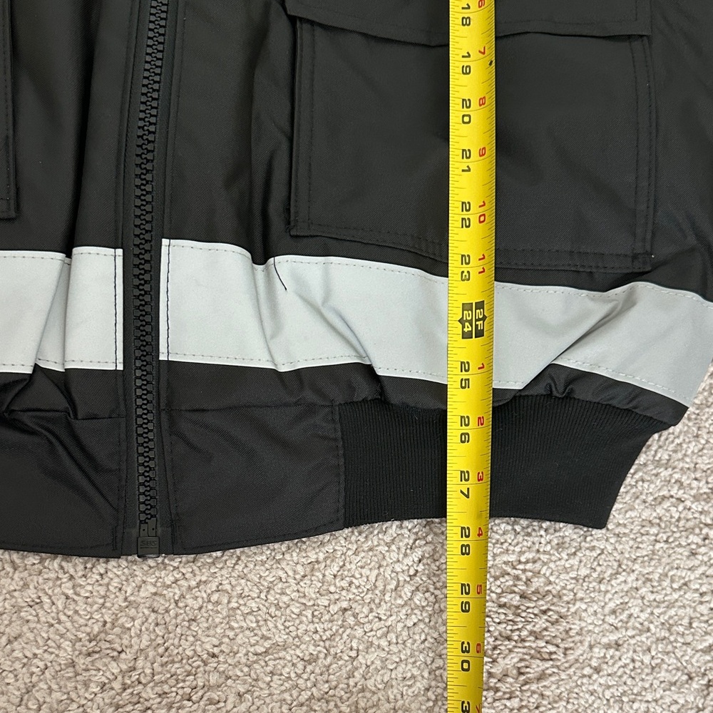 New Men’s 2 tone reversible black and yellow safety apparel jacket - Picture 11 of 11